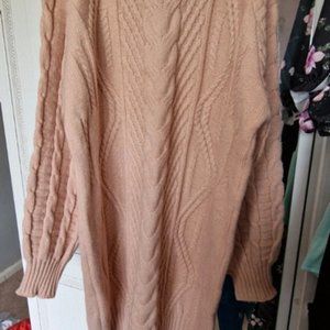 Pale pink jumper dress